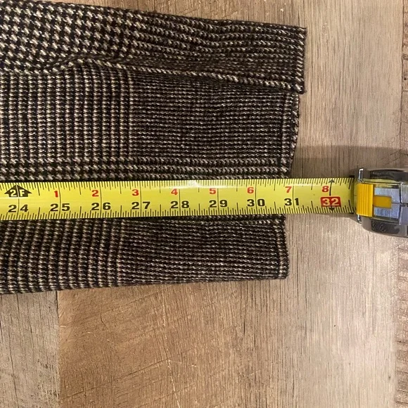 Dolce & Gabbana Wool Plaid Suit Y2K Cropped Blazer Flare Pants Made in Italy - Picture 9 of 16